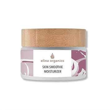 Skin Smoothie Moisturizer, 1oz Lightweight Daily Cream with Acerola Cherry, Jojoba, Hyaluronic Acid, Peptides & Bakuchiol Hydrating Plant-Based Moisturizer for Smooth, Balanced Skin