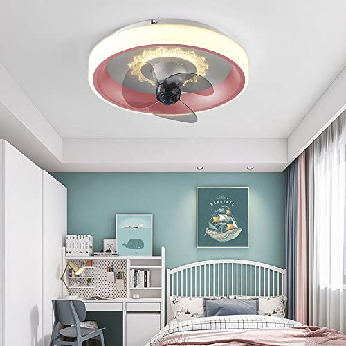 Plafonnier LED nordique à intensité variable avec ventilateur - 6
