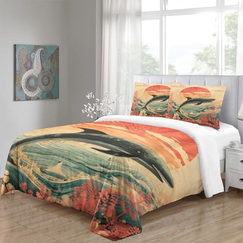 Funda nórdica de microfibra 200x200 pittura cinese con 2 fundas de almohada 5