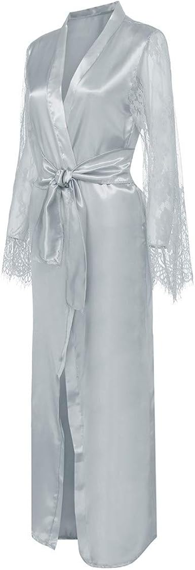 Amazon.com: Traje de kimono de satén de seda sexy para mujer bata de baño  camisola camisola pijama vestido corto, M, Gris : Ropa, Zapatos y Joyería