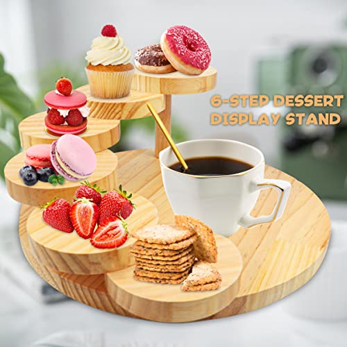 Doerdo Sushi Serving Tray Creative Rotating Steps Stairs Meat Plate Sushi Sashimi Serving Plate For Restaurant Home, 6 Steps #TOP4
