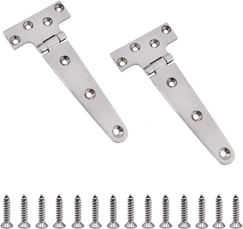 2 cerniere per porte ispessite resistenti a T, cerniere industriali in acciaio inossidabile di grado 316 per porte e porte in acciaio inox