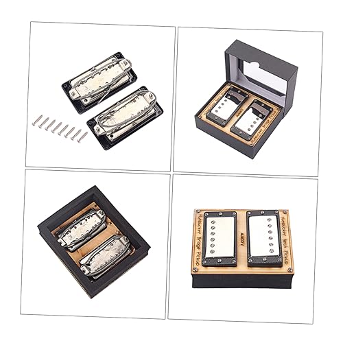 Humbucker guitare électrique noir avec vis kit de remplacement neck et bridge