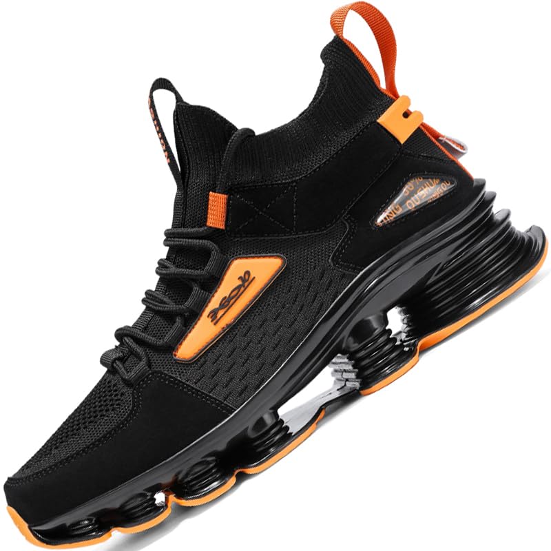 Men's Blade Sneakers for Men Tennis Shoes Mens Trail Running Fashion Shoe Man Brown Black Size Basketball Runner