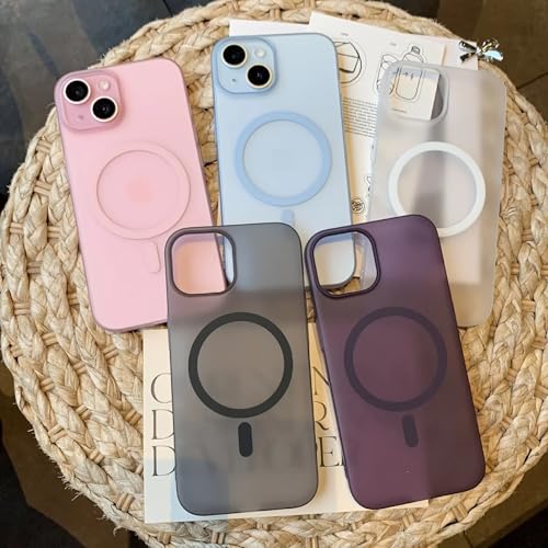 Image of amazon basics Luxury Paper Thin Case Cover for iPhone 12 | Matte Finish | Compatible with magsafe | (Blue, iPhone 12)
