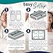 EPHEDORA 3-in-1 Fitted Sheet Attached Bed Bridge Twin (XL) to King Converter Kit with Sheet Strap Set | Split King Gap Filler for Adjustable Bed | White