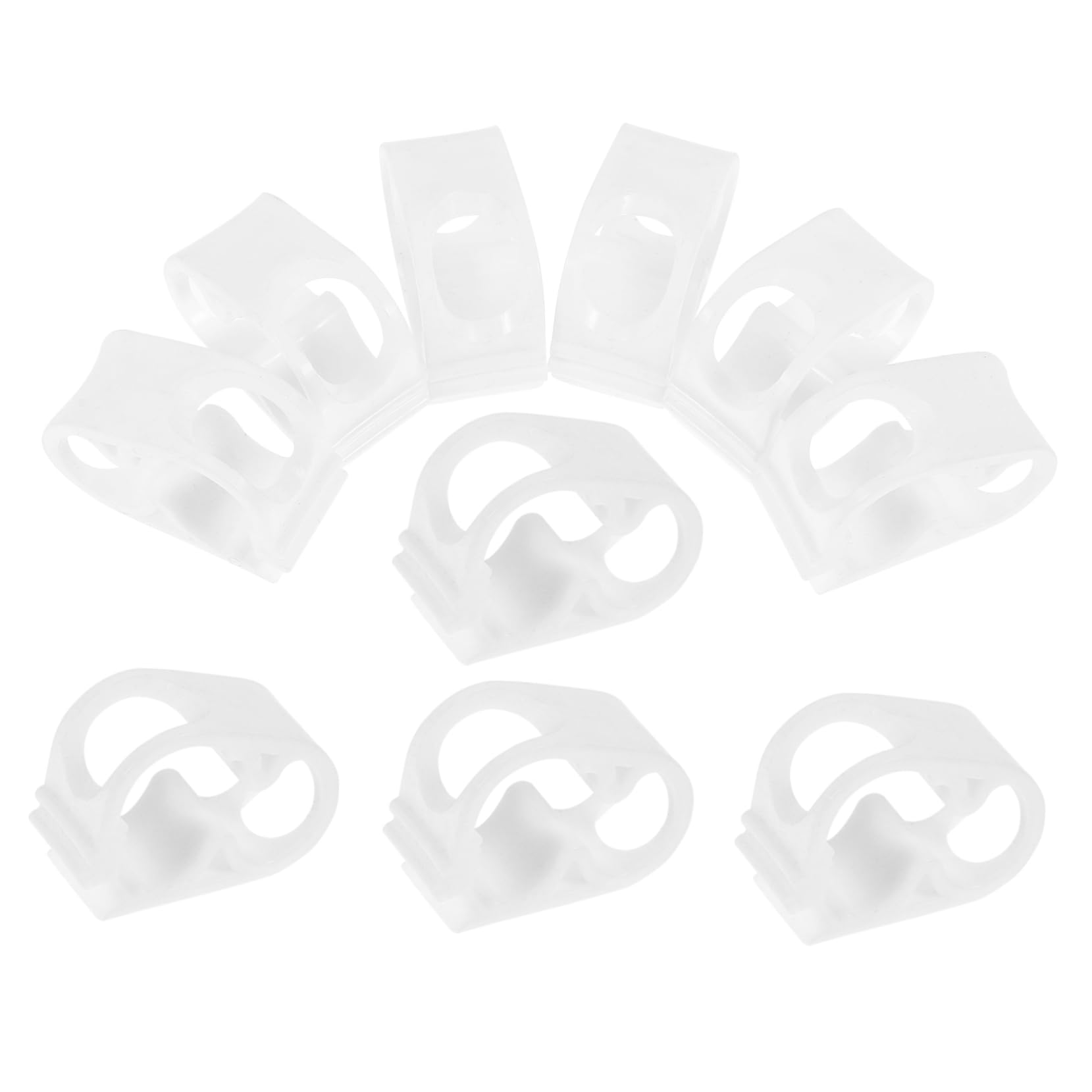 KICHOUSE 10 Pcs Hose Clamp Flow Regulator Water Stop Control Tube Clip Siphon Hose Heater Hose Shut off Clip Test Tube Clamp Clip Holder Water Flow Control Hose Valves Tube Clamps Ppc White