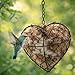 Handmade Alpaca Fiber Bird Nesting Heart,Alpaca Fiber Bird Material House,Wool Nest Starter Hummingbird Houses Nester Winter Shelter Nature for Garden Art Birdhouse Outside Gifts for Birds Lovers