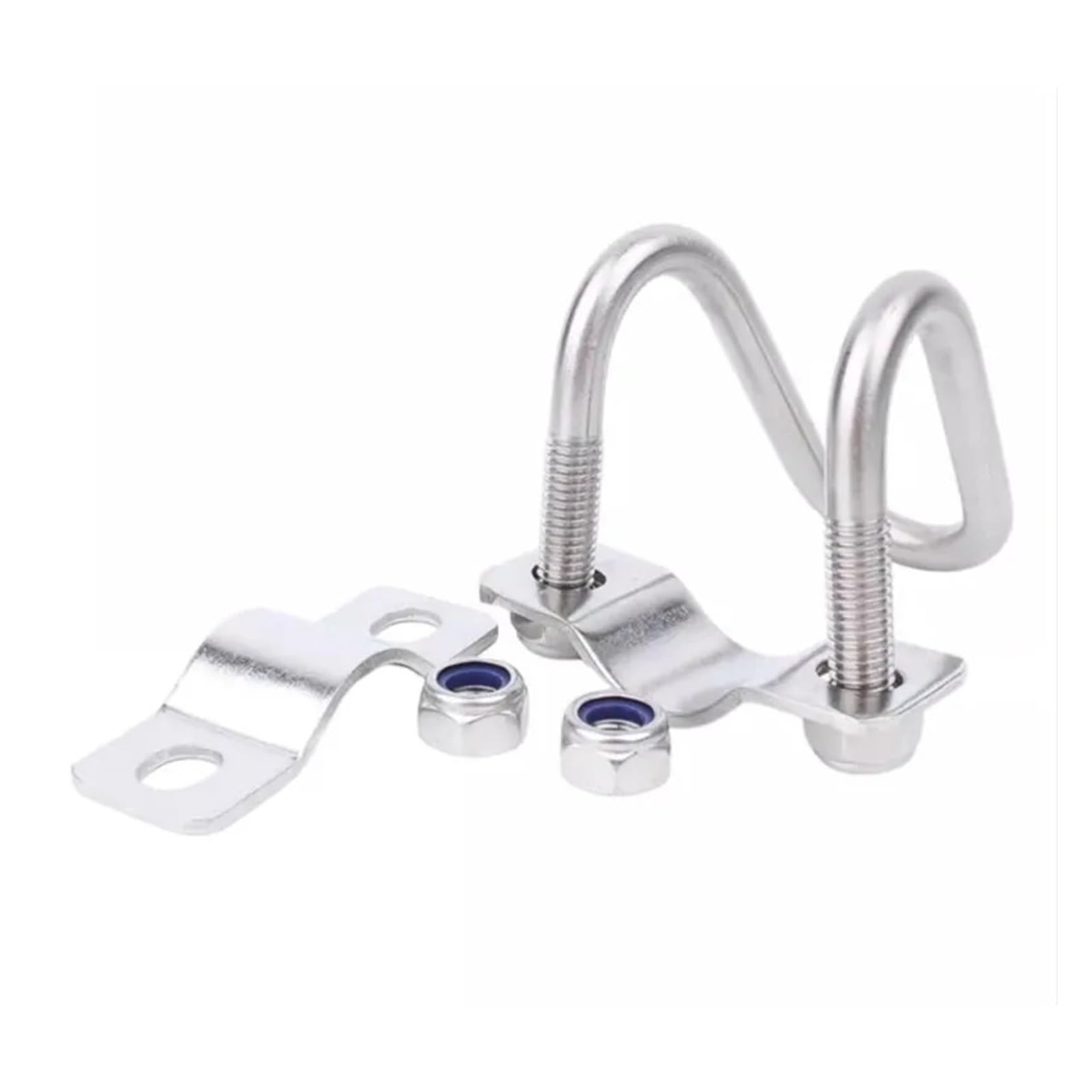 Bullone Cerchio a forma di morsetto for tubo trasversale con doppio bullone a forma di U in acciaio inossidabile 304 M8(M8-42x42mm)