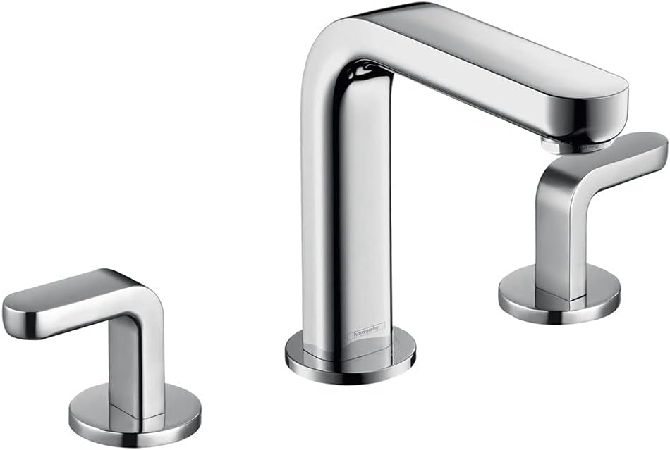 hansgrohe Metris S Modern Low Flow Water Saving 2-Handle 3 6-inch Tall Bathroom Sink Faucet in Chrome, 31067001