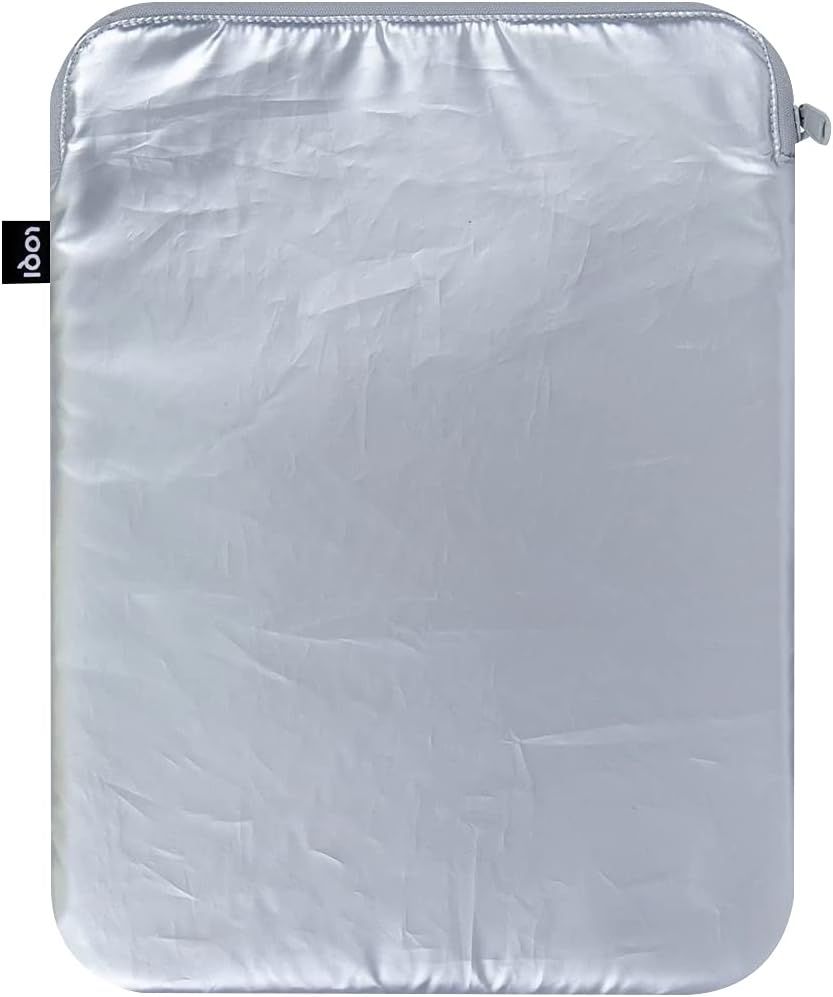 LOQI Metallic Laptop Cover, Silver, One Size