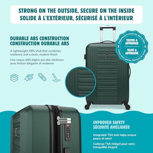 ATLANTIC Acclaim II Hardside Large Checked Luggage - Spinner Suitcase with TSA Locks and Lightweight Construction - Green, 28-inch image 3