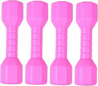 TOYANDONA 4pcs Outside Kids Toys Kids Playset Plastic Outdoor Playsets Kids Dumbell Set Kids Fitness Equipment Childrens Toy Small Dumbbells Plastic Dumbbells Barbells for Kindergarten Mini