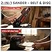 FINDBUYTOOL Belt and Disc Sander, 4.3A Benchtop Sander with 4-1/2