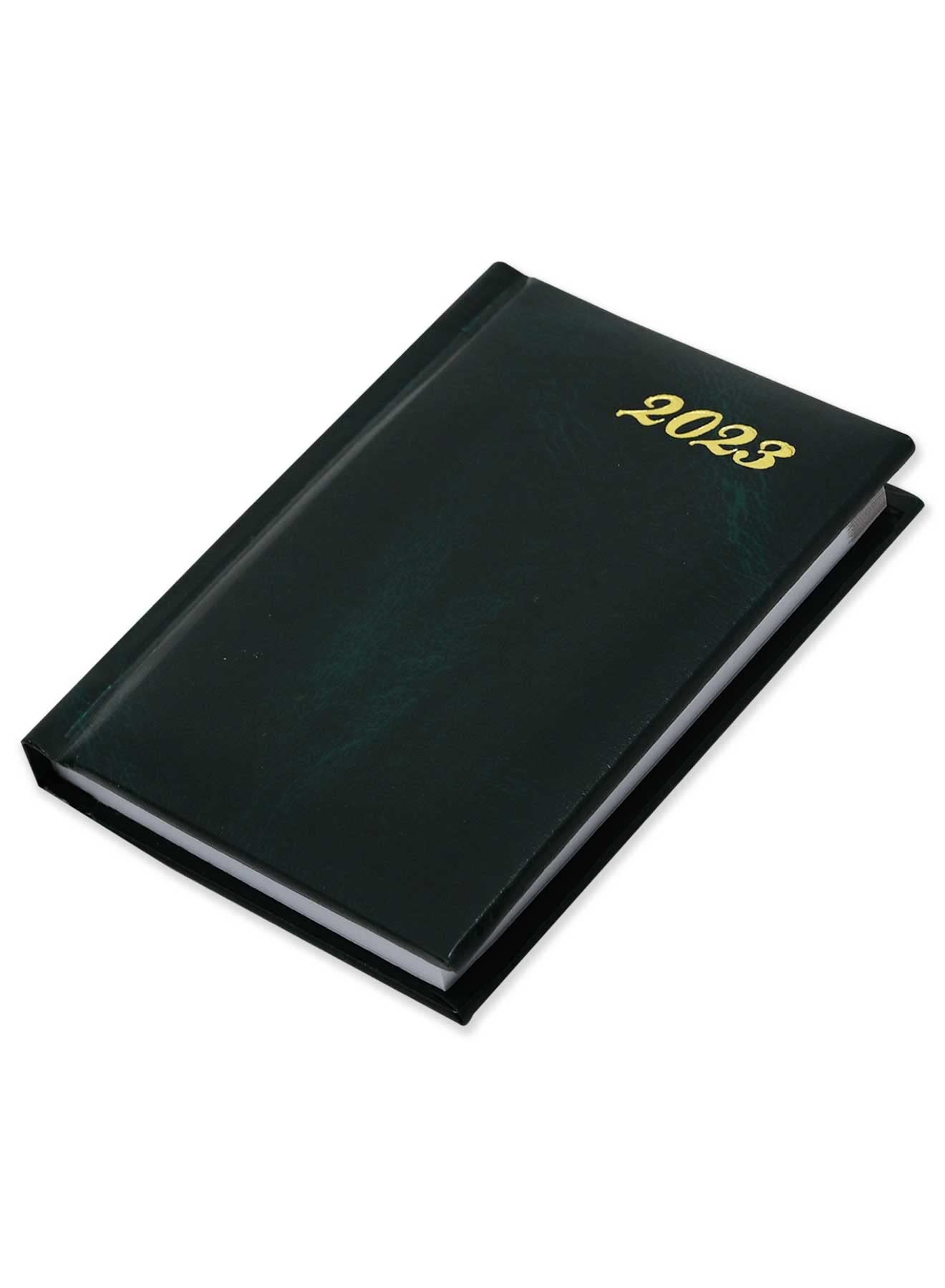 FIS 2023 Pocket Diary English Vinyl 1Side Padded Green -FSDI10EN23GR