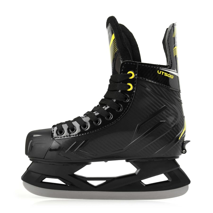 Pattini da hockey per bambini, regolabili, da hockey su ghiaccio, SMJ UT500