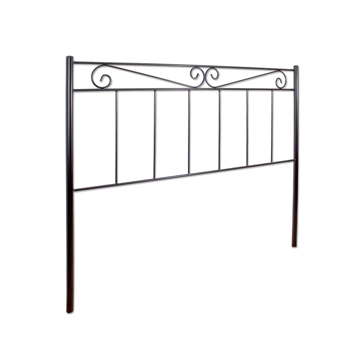 El Herrero Cabecero de Forja Valenciano | Cabezal para Cama de Matrimonio e Individual | Producto Artesanal Hecho en España Cama de 90 (97cm), Black