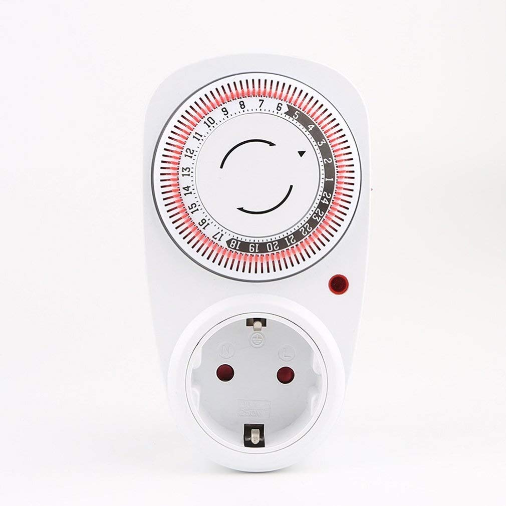 Eieruhren 24 Stunden Timer EU/US/UK-Stecker in Mechanical Grounded Programmierbarer Timer-Schalter Smart-Countdown Schaltsteckdose Indoor Auto Power Off Timer Eieruhren Zeitschaltuhren
