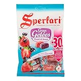 Sperlari Gran Gelèes Frutti di Bosco Bonbons doux avec nectar de fraise et de groseille, sucettes de fruits 150 g