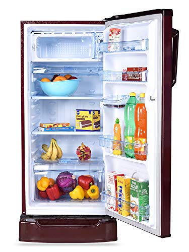 Image of Koryo By Big Bazaar 190L 3 Star Direct Cool Single Door Refrigerator (KDR210DR3F,Red)