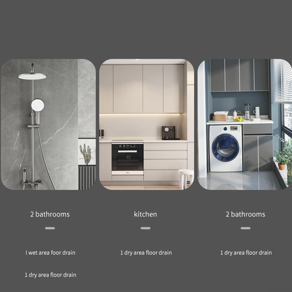 Besttoolifes Scarico a pavimento in acciaio inox, 15 x 15 cm, anti-doccia, per bagno e cucina, facile installazione, cestello filtro rimovibile, Corro duraturo