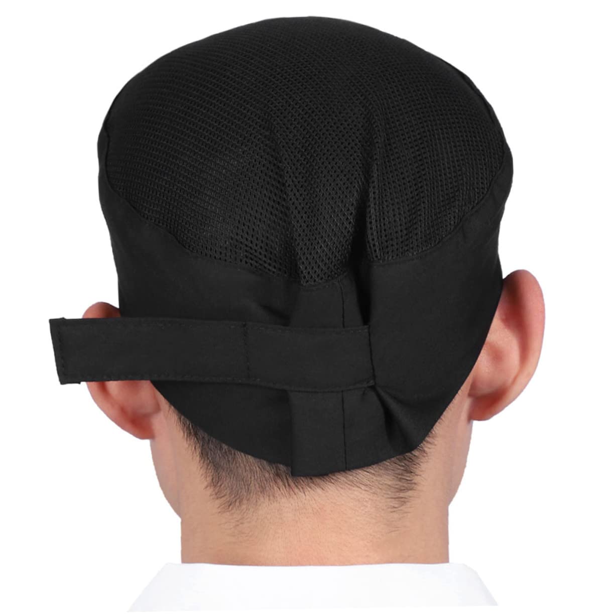 CALLARON Sombrero De Cocinero Gorro De Cocinero Gorra De Chef De Cocina Gorros De Cocina Gorra De Cocina Sombrero De Chef Duradero Gorras Negras Gorra Paño Black