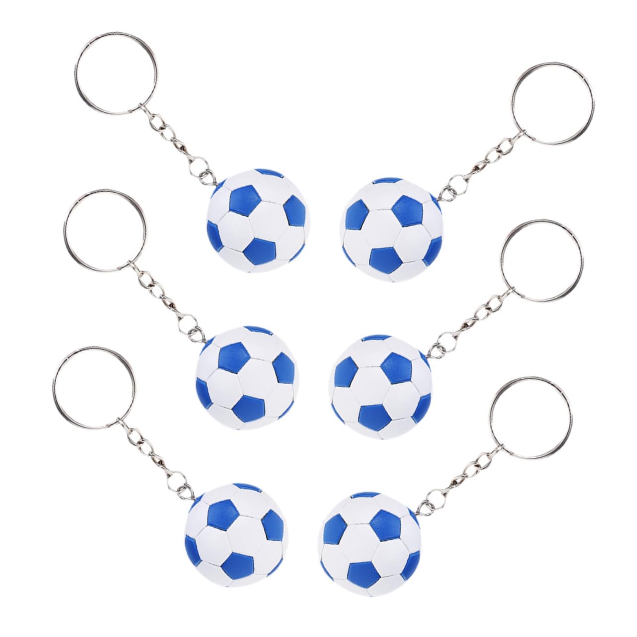 BESPORTBLE Colgante De Fútbol De Simulación Colgante Balón Fútbol Colgante Pvc Fútbol Bot Fútbol Americano Felpa Decoración Llavero Colgante Llavero De Fútbol Metal