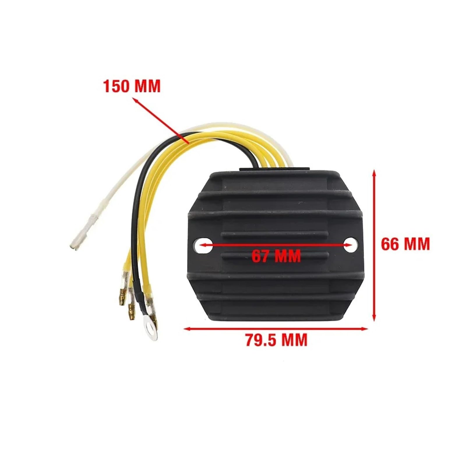Regulador De Voltaje AVR 670 12A, Módulo De Ajuste Del Estabilizador Del Generador De Imán Permanente, Piezas Del Generador De Volante De Inercia, 5 Cables Rectificador