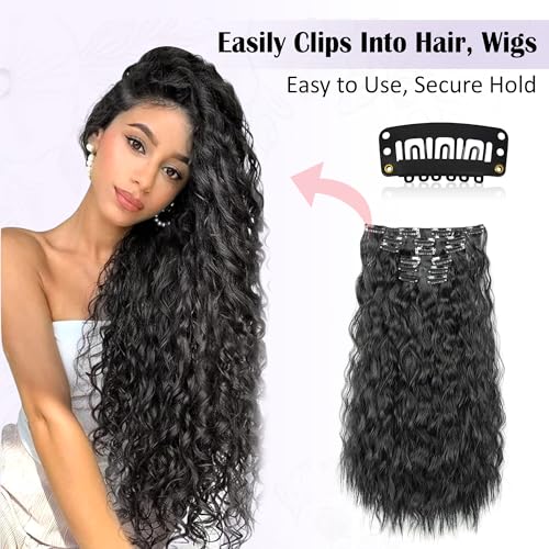 Image of GLUN Pack of 36 Hair Extension Clips for Women, Chunni or Dupatta & Hair Clip Strong Snap, Wig Clips for Hair Patches, Extensions, Secure Hair Accessories