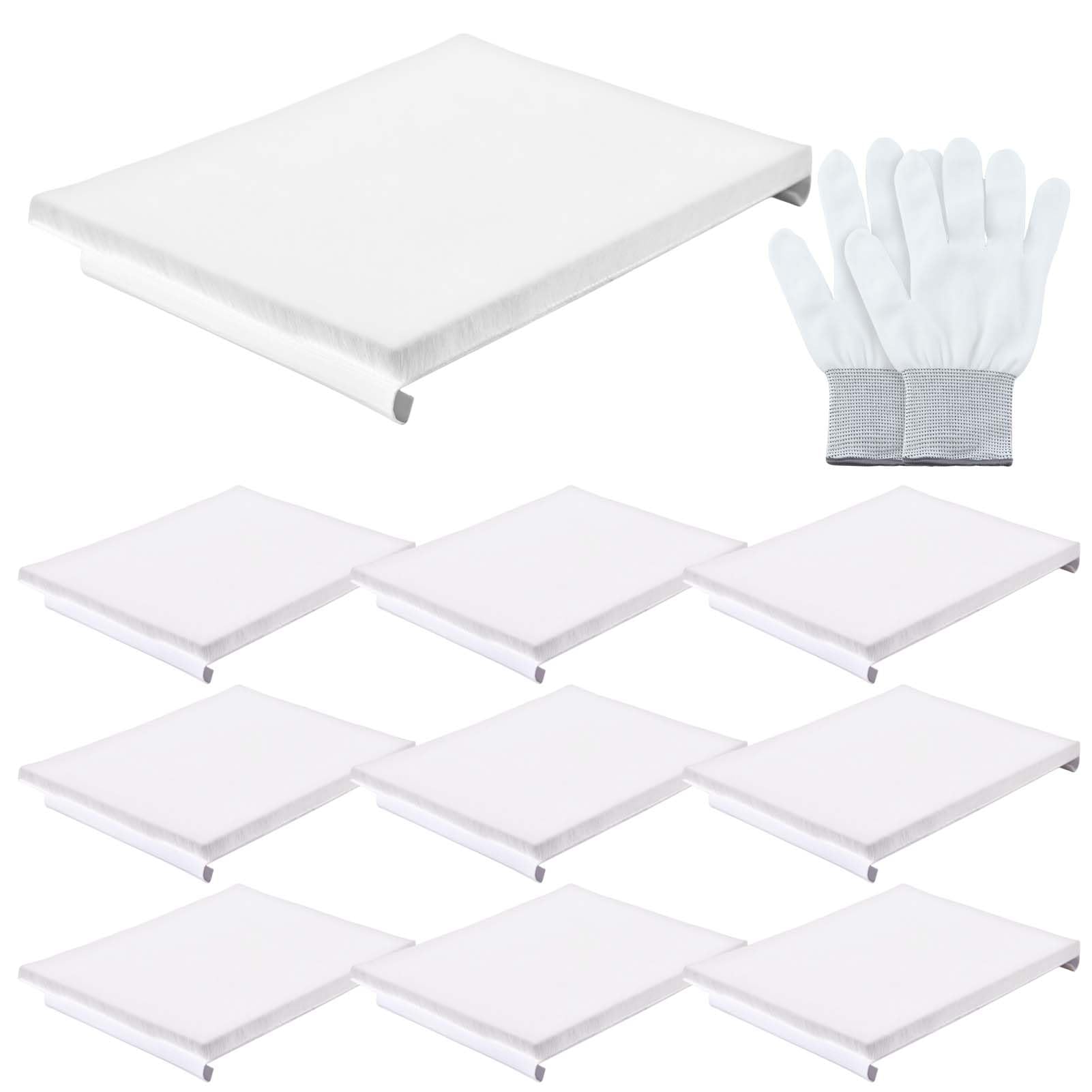 INJOYTEC 10-Pack Paint Edger Replacement Pads, Edger Pad Refills Paint-Pads for Painting Walls, No Tape Needed Precision Trim Pads Chemical Fiber Pads Fit Most Paint Edger Tools (121mm x 90mm)