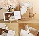 100 Herz Wäscheklammer klein, Holzklammern Holzwäscheklammern Mini klein 3,5cm für Foto Handwerk Clips Deko Fotos Fotowand Bilder Collagen Postkarten Geschenke, Hochzeit, Adventskalender Deko(Weiß)