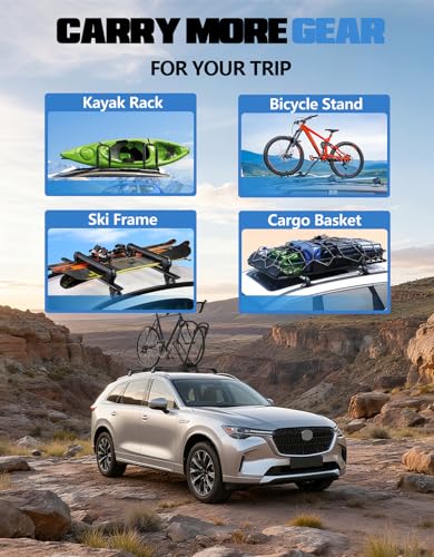 FengYu 330lbs Roof Rack Cross Bars for 2024-2026 Mazda ...