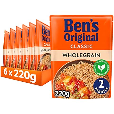 Ben's Original Wholegrain Microwave Rice, Bulk Multipack 6 x 220g pouches Cover