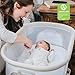 Chicco LullaGlide Plus Electronic 3-in-1 Baby Bassinet, Gliding and Portable Bassinet, Waterproof Mattress and Fitted Sheet, Includes Carry Bag for Travel | Serene/Beige