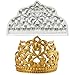 Morofme Crown Cake Fondant Form, Crown Tiara Barock Stil Silikon Fondantform für Cake Topper Sugarcraft Schokoladengebäck Schmuck Ton Hochzeit Tiara Prinzessin Kuchendekoration