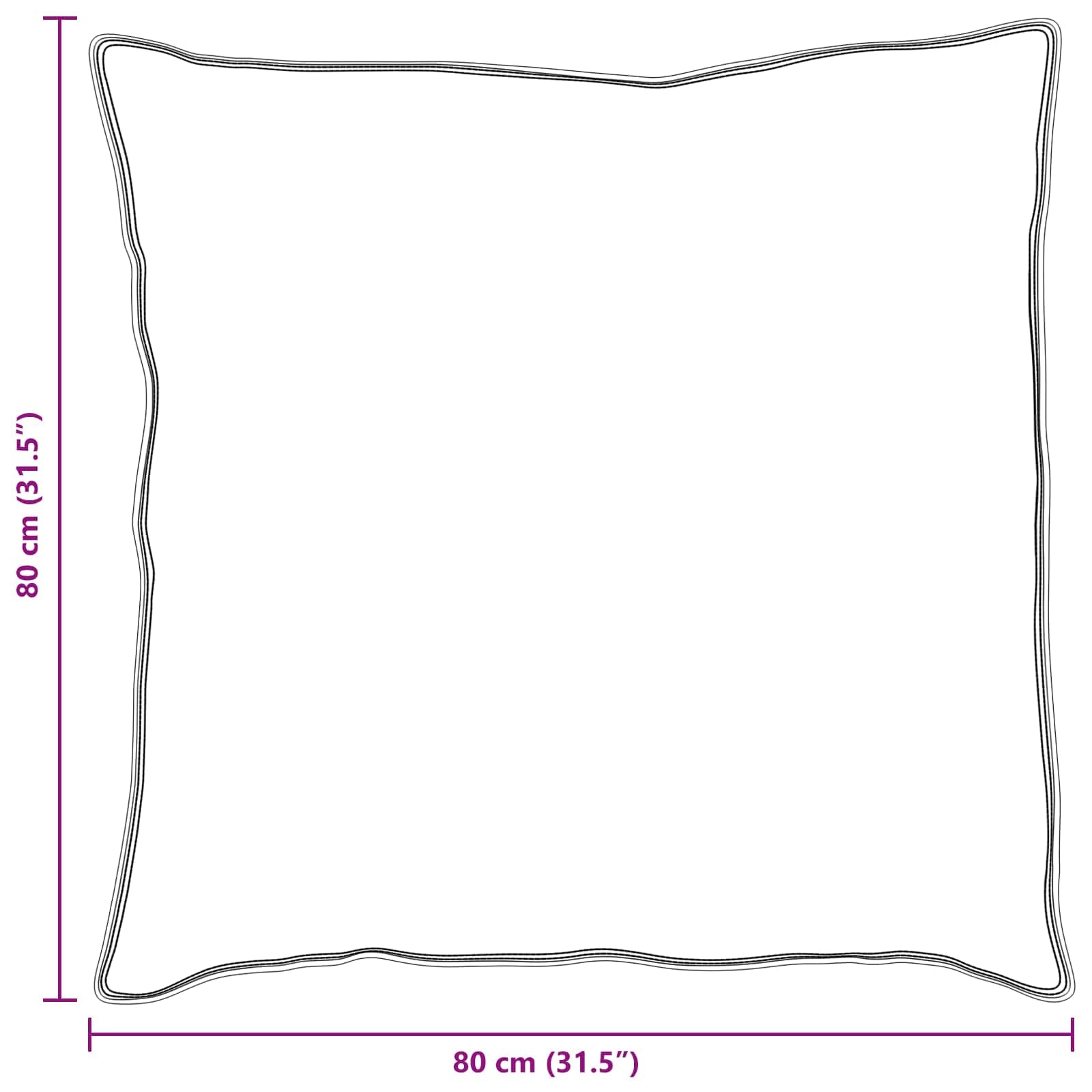 2 almohadas de 80 x 80 cm de algodón blanco transpirable con relleno suave para almohadas de dormir, cojín cervical, soporte ergonómico para dormir de lado, boca abajo, lavables