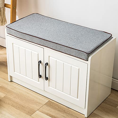 Coussin de banc 240x30 cm gris pour mobilier de jardin et interieur