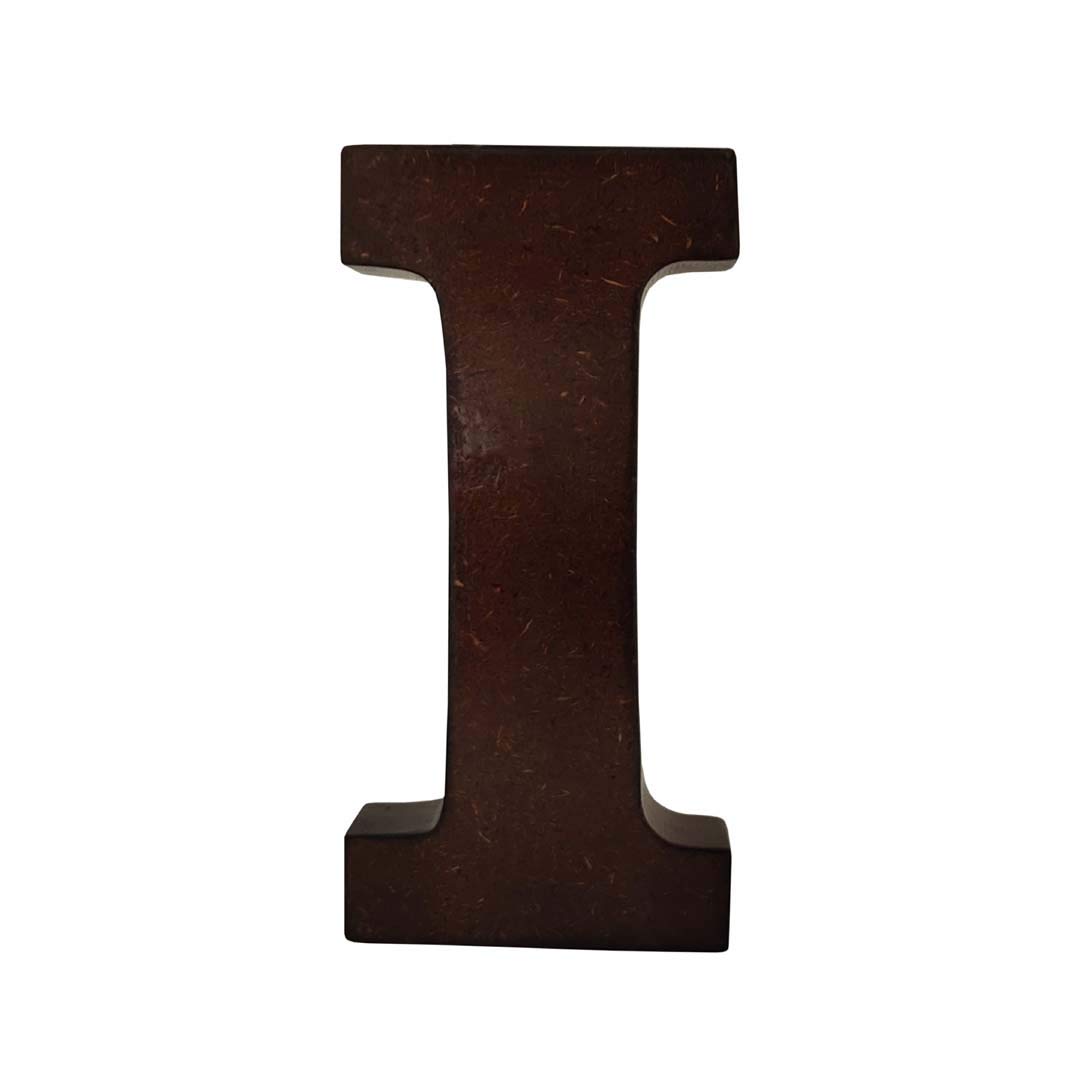 Wooden I Letter- English Upper Case Alphabets Cutouts for Art and Craft Work (I_Brown_15x2.5 Cm)-image-8