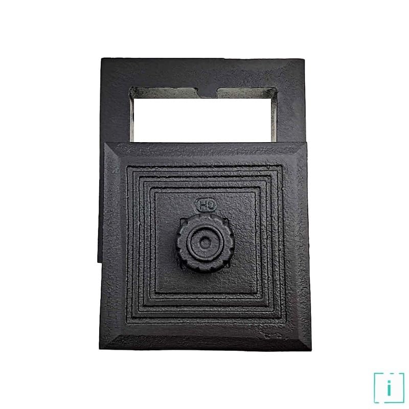 Revisionstür 170x165 mm Backofentür Gusseisen Räucherei Ofentür Aschetür