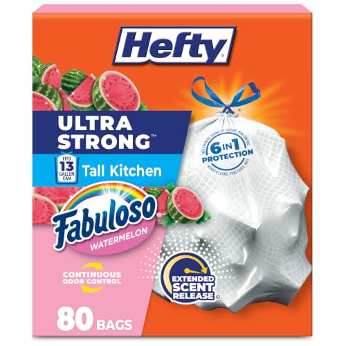 Hefty Ultra Strong 13 Gal Kitchen Trash Bags...