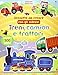 Treni, camion e trattori. Scenette da creare con gli adesivi. Ediz. illustrata