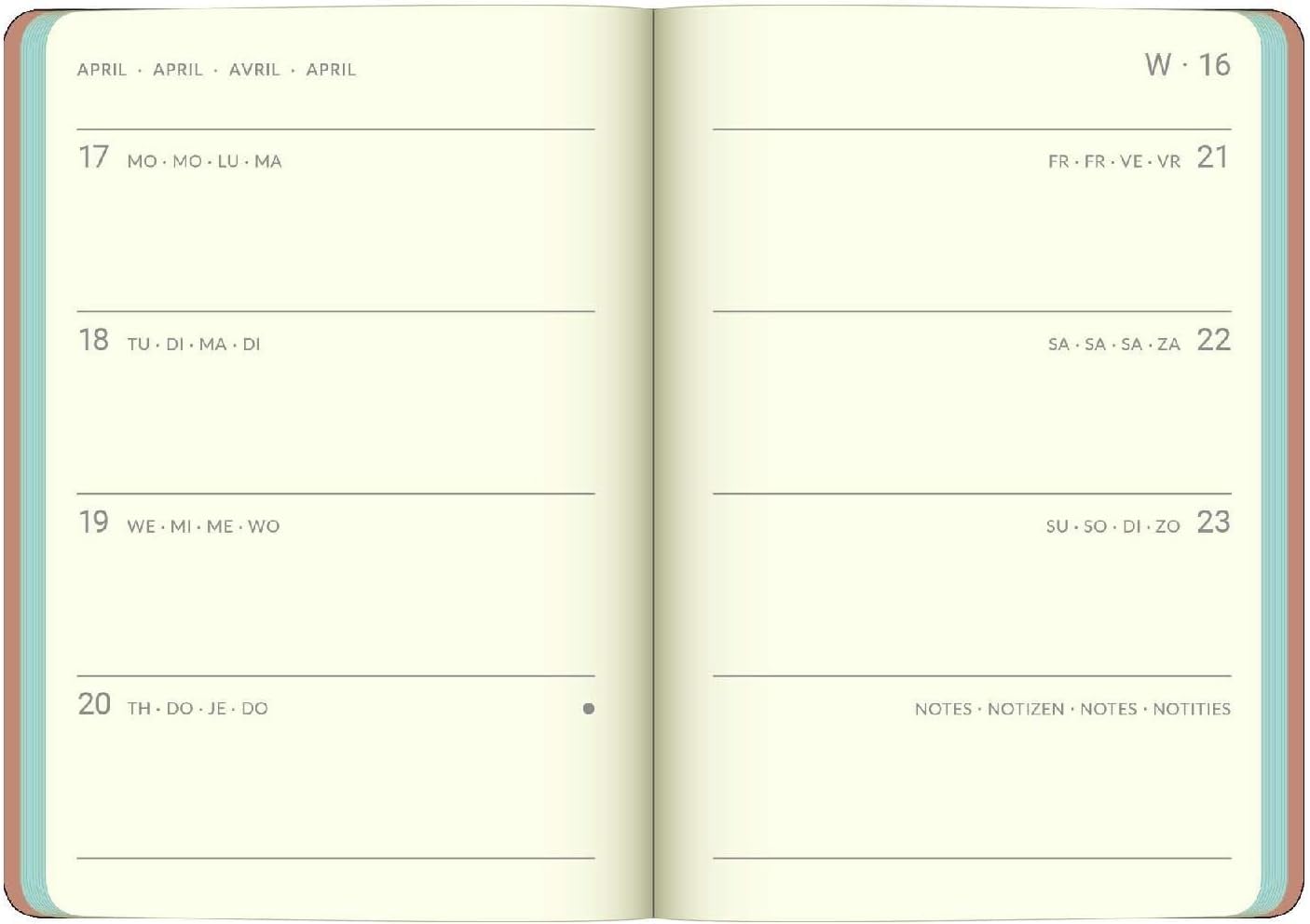 Blue Spring 2024 Diary Book Calendar Pocket Calendar 8 x 11.5: Mini Flexi Diary EarthLine