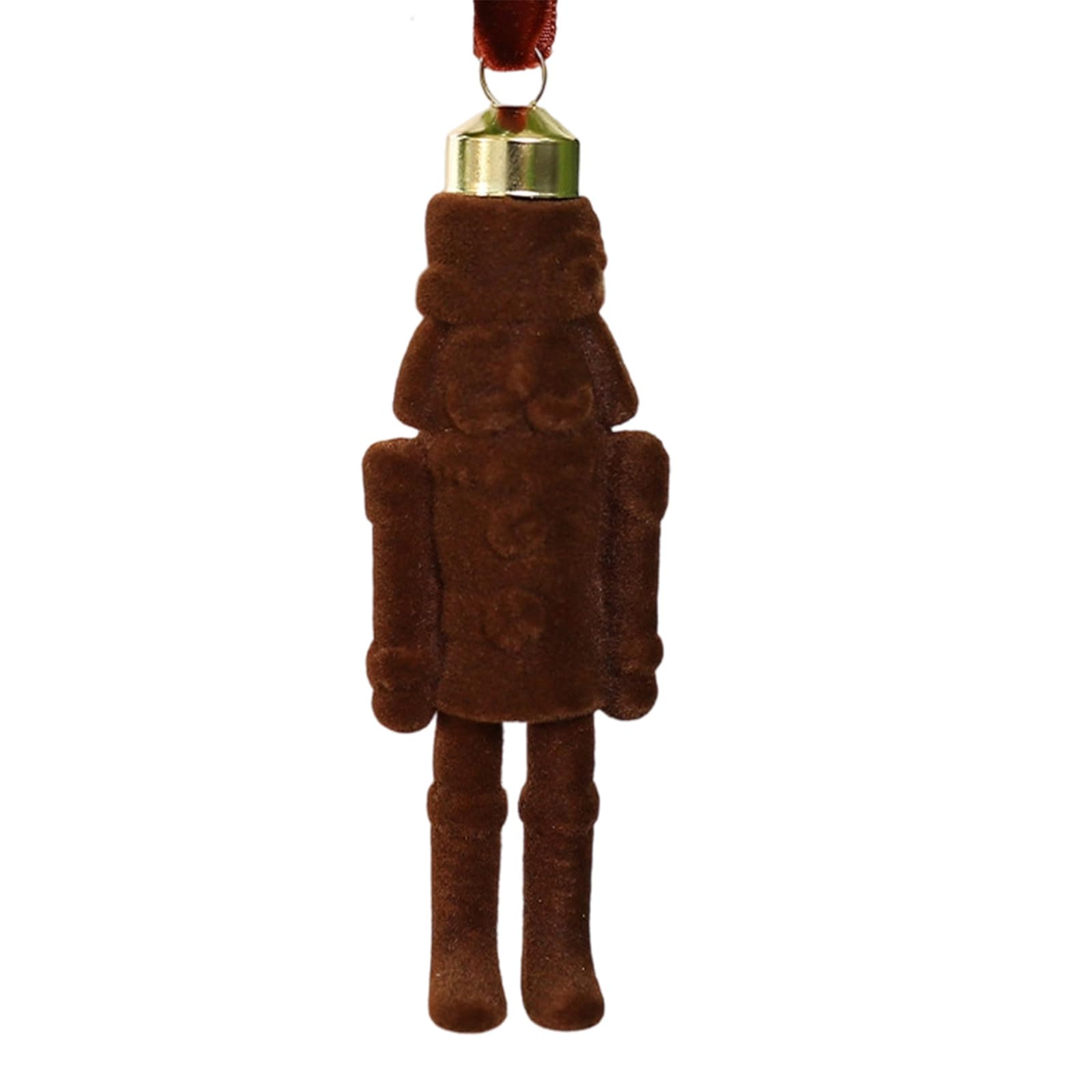 Nutcrackers Christmas Tree Decorations Flocking Hanging Ornament for Indoor Outdoor Use Christmas Tree Decorations