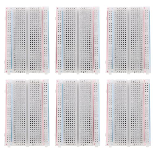 WOFASHPURET 6pcs Solderless Breadboard Kit 400-point Mini PCB Board Yellow Packaging for Electronics Prototyping and Single Board Computers Development in Australia