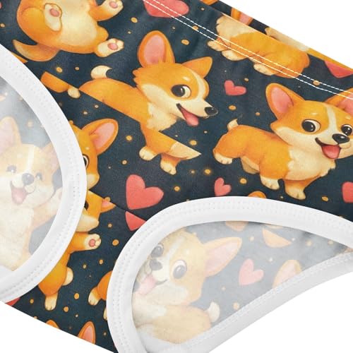 Joisal Cute Cartoon Dogs Girls Underwear Toddlers 2t Cotton Cute Panties Girl Print Briefs Undies Kids4