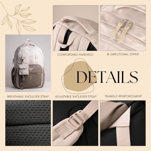 Image of Laptop Backpack for Men & Women 15.6 Inch, Water Resistant Travel Backpack with Multiple Compartments, College School Office Bag for Work, Business & Daily Use