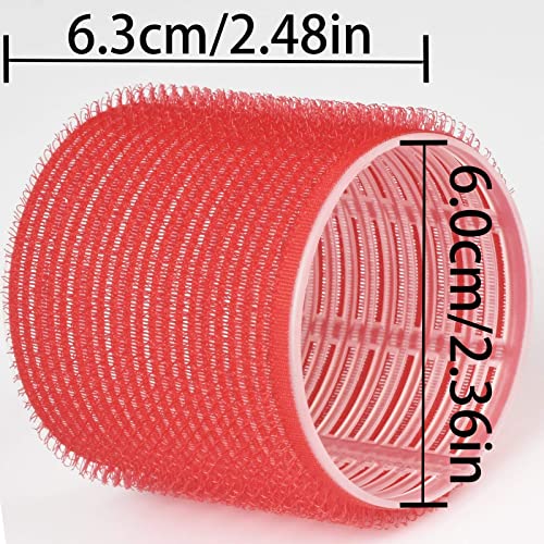 Self Grip Hair Roller Curlers Set,12Pcs Jumbo Velcro Rollers For Hair, Hair Rollers For Long Hair,Jumbo And Short Hair,Salon Hairdressing Curlers For Women,Diy Hairstyle (Jumbo) #TOP1