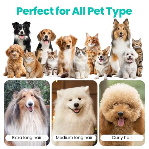 Neakasa P1 Pro Pet Grooming Vacuum Suction 99% Pet Hair, Dog Grooming Kit with 5 Professional Grooming Shedding Tools for Dogs Cats and Other Animals