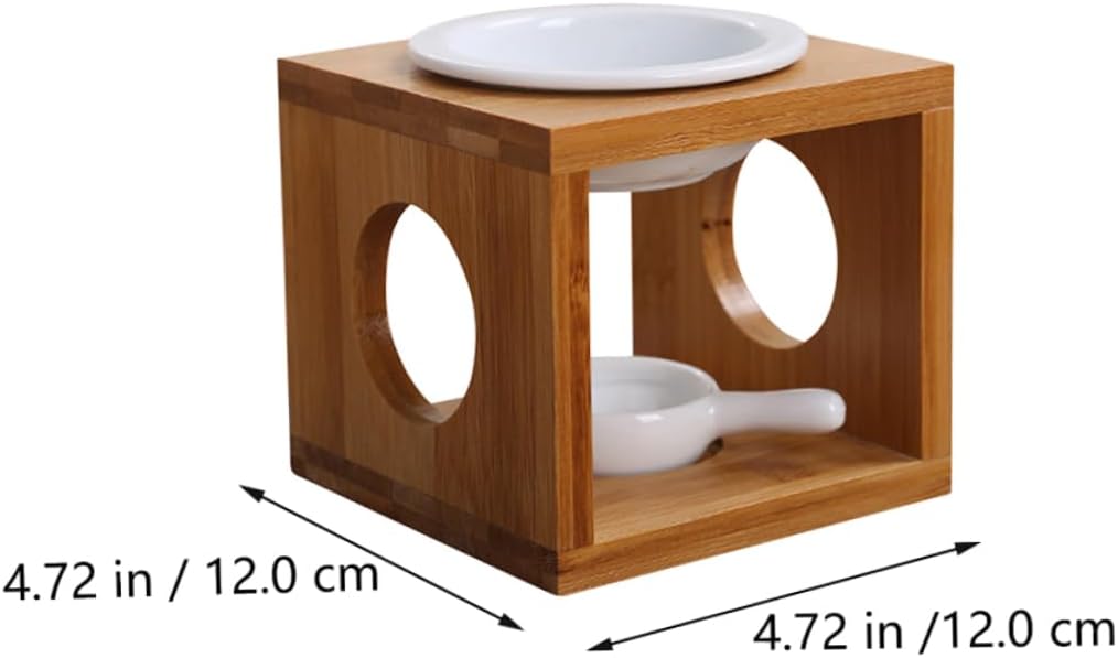 2sets Hanging Incense Burner Aroma Burner Bamboo Essential Oil Tealight Oil Aromatherapy Furnace