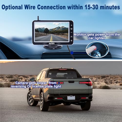 Amtifo Wireless Backup Camera 5-Inch For Truck: Easy To Install Back Up Camera thumb #1